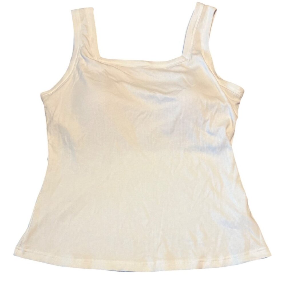 OGL White NWT Slinky Square Open-Back Brami Tank Top xl - Picture 7 of 9